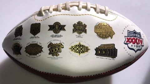 2000 Super Bowl 34 XXXIV Football St. Louis Rams Fotoball NFL NFC Champ unused Cover