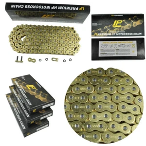 122L Gold 525HV Gold O-ring Motorcycle Drive Chain for Honda Yamaha Suzuki - Picture 1 of 10