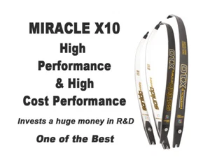 Sanlida Archery Miracle X10 ILF Limbs 66/68/70" 16-42 LBS Carbon Fiber &Graphite - Picture 1 of 6