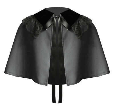 Capa colarinho gótico vitoriano steampunk teatro medieval renascentista - Imagem 1 de 2