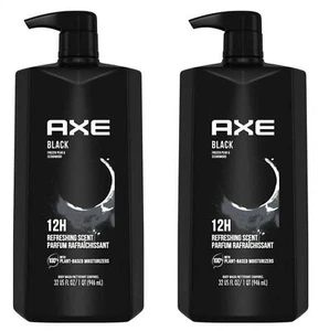 Axe Black erfrischendes tägliches Männer Duschgel 12H gefrorene Birne Zedernholz 32 Unzen 2 Stück - Bild 1 von 2