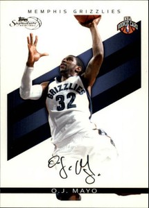 2008-09 Topps Signature Facsimile Black Basketball Card #TSOJM O.J. Mayo /289