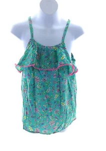 Osh Kosh B'Gosh Girls Green and Multi Color Floral Top Size 14 - Picture 1 of 3