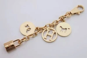 Selten!! Gold H Vintage Schlüsselanhänger Taschenanhänger Zubehör - Bild 1 von 1