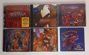 Santana CD's (6)-Best of-Abraxas-Shaman-Greatest Hits-Supernatural-Smooth Single - Picture 1 of 4