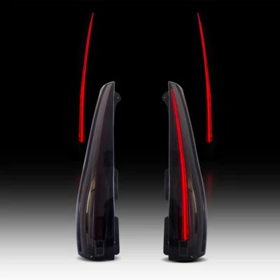 LED Tail Lights For 2007-2014 Cadillac Escalade /ESV Smoke Lens Rear Brake Lamps - Image 1 of 4