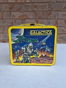 Aladdin Battlestar Galactica 1978 lonchera de metal vintage de coleccionista lonchera  - Imagen 1 de 17