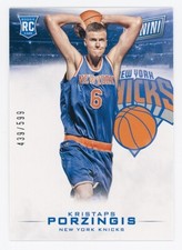 KRISTAPS PORZINGIS ROOKIE RC 2015 Panini Black Friday s#439/599 Knicks Mavericks