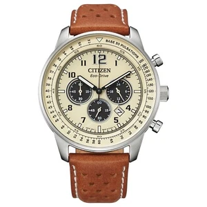 Citizen Men's CA4500-08X Eco-Drive Chronograph Stainless Steel Quartz Watch NWT - Picture 1 of 15