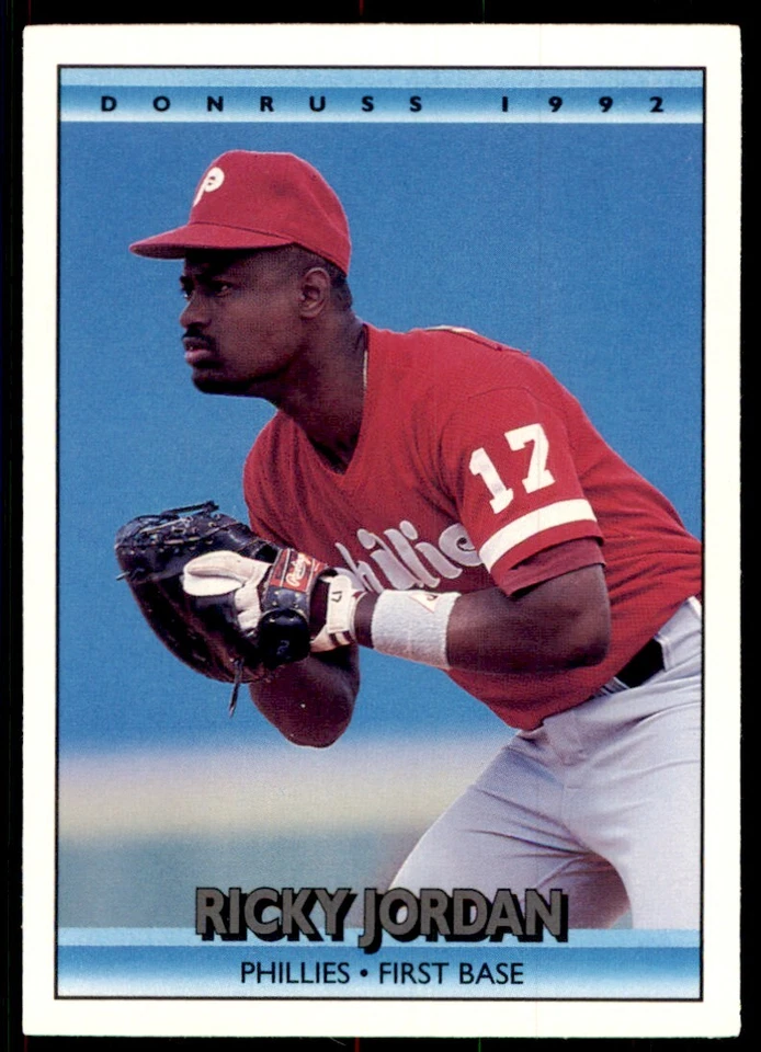 1992 Donruss Ricky Jordan Philadelphia Phillies #458 - Image 1 of 2