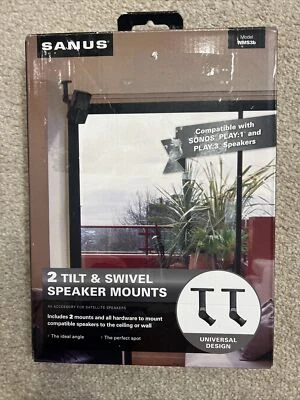 SANUS WMS3B Tilt & Swivel Speaker Bracket - Pack of 2  - Image 1 of 3
