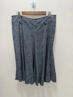 Falda Sundance Silk Línea A Paisley Talla 16 Foto 1 de 4