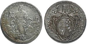 ITALY Vatican Shield Pius VII 1802 III Rome KM#1249 - Picture 1 of 1