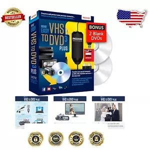 Transform Old Tapes to Digital with Roxio Easy VHS to DVD 3 Plus & Bonus DVDs - Picture 1 of 12