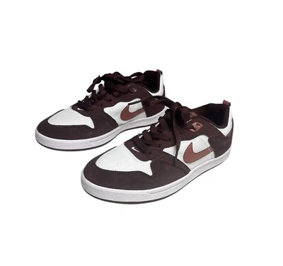 Tênis de skate Nike SB feminino cano baixo vermelho/marrom branco tamanho 7 CQ0369-601 - Imagem 1 de 4