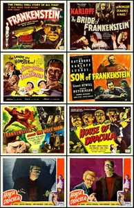LOTE DE 8 impresiones diferentes de Frankenstein 11x14 HS y LC ¡¡GRANDES TARJETAS!!! - Imagen 1 de 1