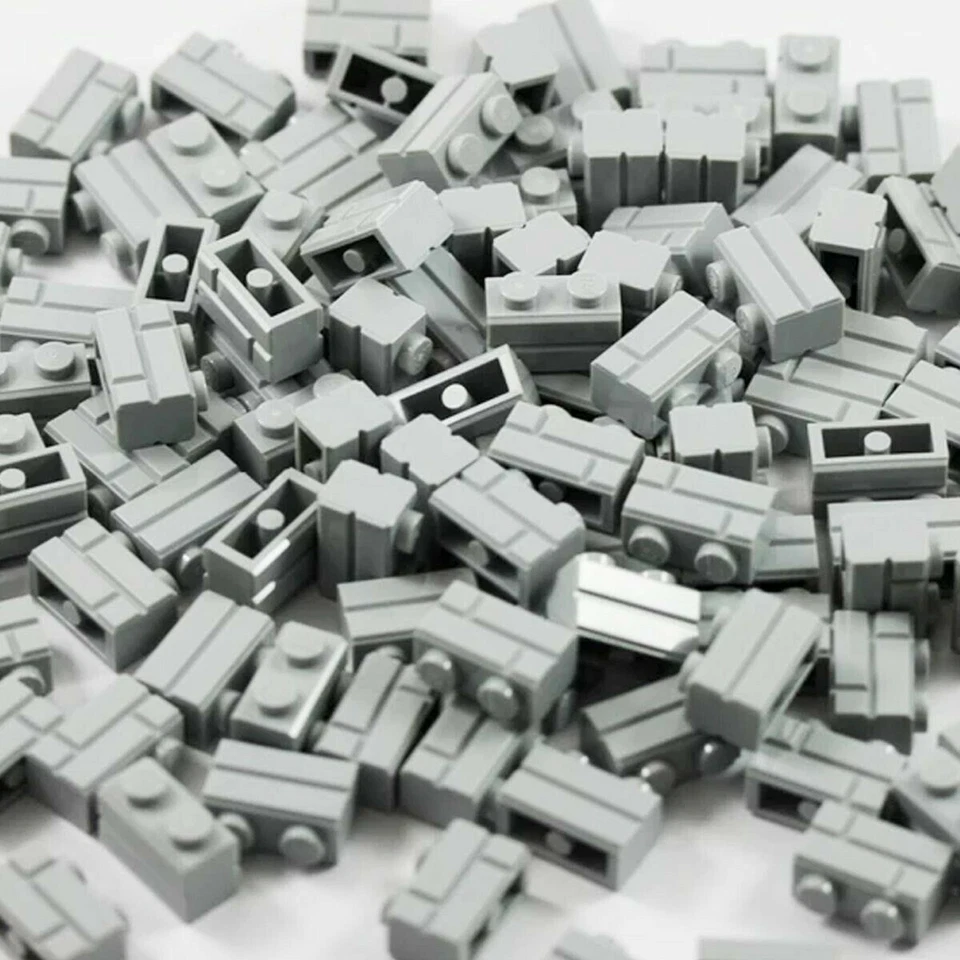 LEGO Masonry Brick Light Gray Stone 98283 - Brick Medium Stone Gray Choose QTY - Image 1 of 1