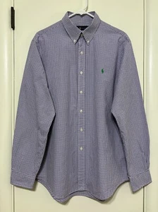 Ralph Lauren Polo Men's Light Purple Gingham L/S Button-Down Shirt XL Pony - Bild 1 von 10