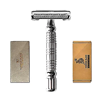 Vikings Blade The Chieftain Double Edge Safety Razor - Chrome