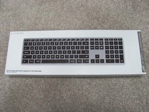 Brandneue Satechi Slim X3 Bluetooth Tastatur mit Hintergrundbeleuchtung für MAC - Space Grau - Bild 1 von 9