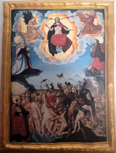 Second Coming Last Judgement Ecclesiastical Roman Catholic Icon Plaque - Picture 1 of 5