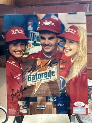 Jeff Gordon Winston Cup Signed 8x10 Photo JSA Cert W/ Brooke Gordon - Image 1 of 4