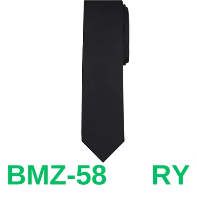 Corbata de color liso Jacob Alexander regular para niño - negra Foto 1 de 3