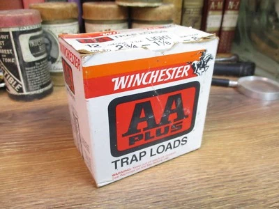 WINCHESTER WESTERN AA PLUS TRAP LOAD shot shell shotgun empty BOX 12 ga - Image 1 of 4