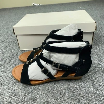 Sandalias Minnetonka Tropez para mujer talla 6 negras con tachuelas suroeste Foto 1 de 4