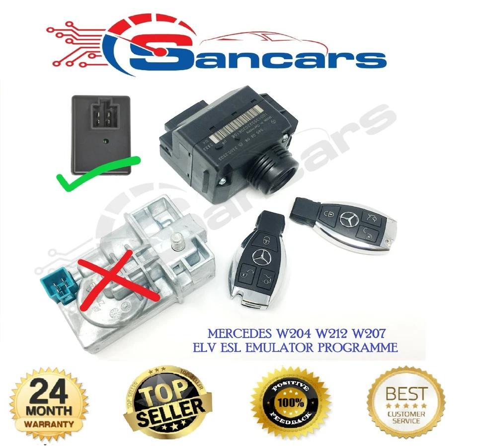 Emulador de reparación de bloqueo de dirección electrónico Mercedes EIS ESL ELV A25464 W212 Foto 1 de 1