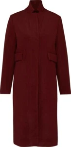 Edith & Ella Wool Coat Felicity Red Plain SIze M rrp £131 CR096 EE 12 - Picture 1 of 9