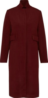 Edith & Ella Wool Coat Felicity Red Plain SIze M rrp £131 CR096 EE 12 - Image 1 of 4