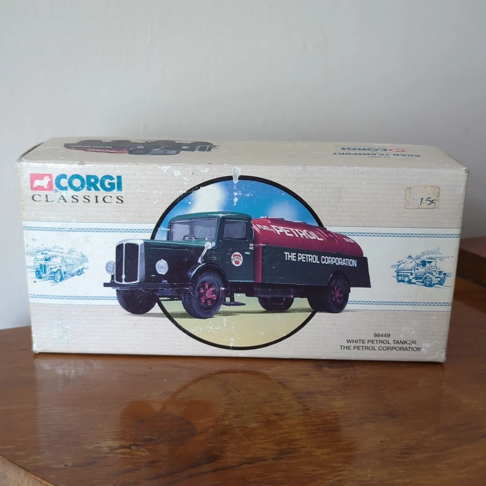 Corgi 1/50 White Petrol Tanker The Petrol Corporation 98449 Diecast Model Truck - Image 1 of 4