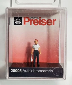 Preiser H0 28005 Lady Platform Dispatcher handbemalt 1:87 Figur 3/4" hoch - Bild 1 von 1