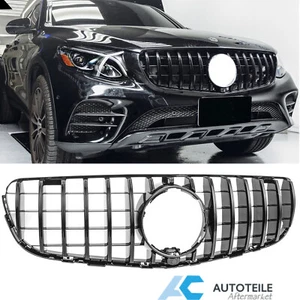 Kühlergrill Sport Grill für Mercedes GLC X253 C253 bis 19 schwarz Panamericana - Bild 1 von 5