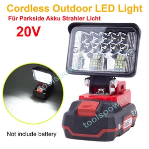 Für Parkside 20V Li-ion Akku LED Arbeitsleuchte 20V Strahler Licht Taschenlampe - Bild 1 von 12