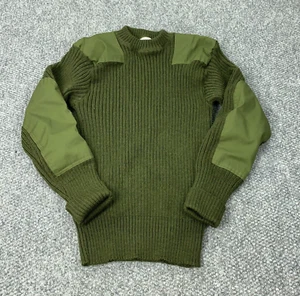 Vintage Jack Young Commando Sweater Mens Size 42 Green Military Wool - Picture 1 of 12