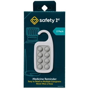 Safety First Medicine Reminder 2 Pack, Grey Color NIB - Picture 1 of 4