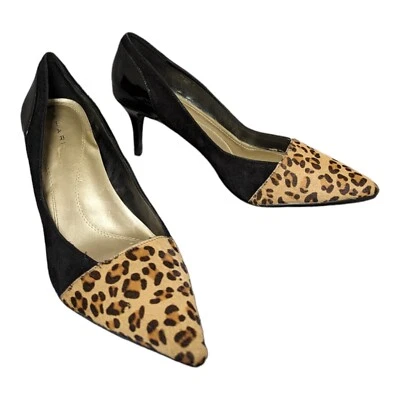 Zapatos TAHARI Raylyn II para adultos talla 8M negros con dedos de guepardo zapatos de salón para mujer leopardo Foto 1 de 4
