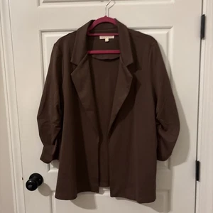 Dear Scarlett Boutique Brand Blazer With Pockets 3/4 Sleeves - 1X - Item#441 - Picture 1 of 9