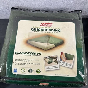 Coleman Double/Queen Airbed Quickbedding Fleece And Sheet System  New - Picture 1 of 2