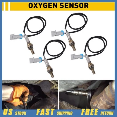 2pc Fit 2003-2005 Chevrolet Yukon GMC Saturn Relay O2 Sensor Oxygen Front & Rear - Image 1 of 4