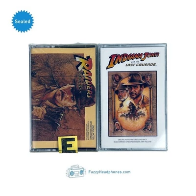 Indiana Jones & The Last Crusade & Raiders of The Lost Ark Cassette Tapes SEALED - Image 1 of 4