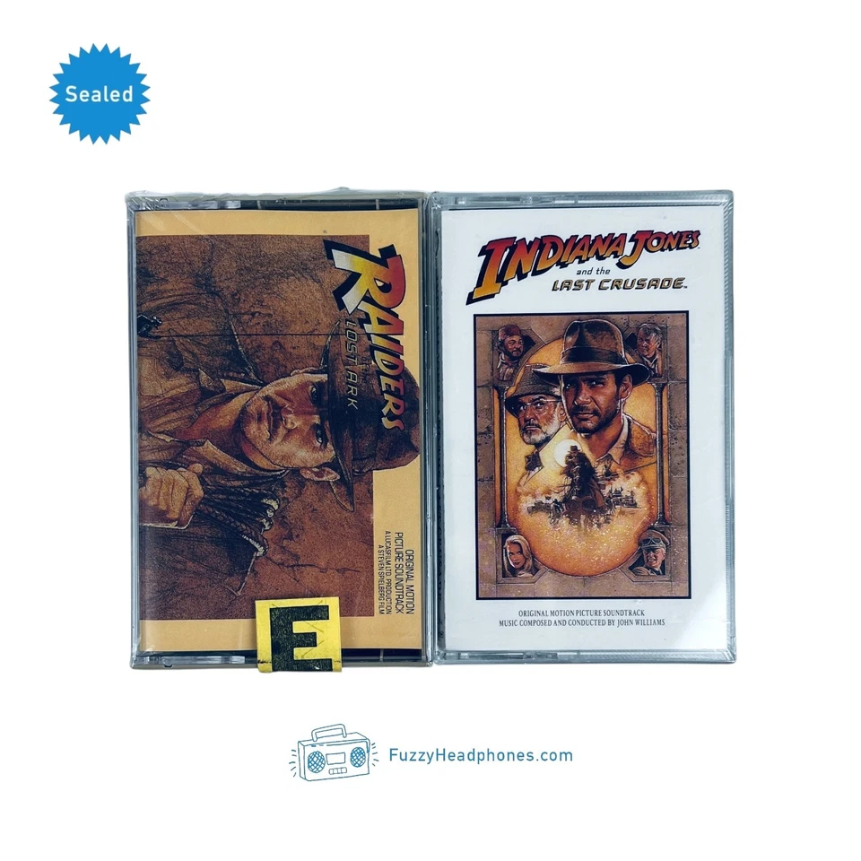 Indiana Jones & The Last Crusade & Raiders of The Lost Ark Cassette Tapes SEALED - Image 1 of 4