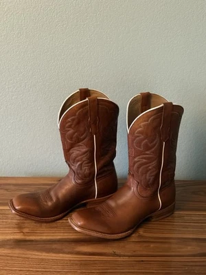 Twisted X Men's Western Cowboy Boots Brown Leather Embroidered Stitching - Image 1 of 4