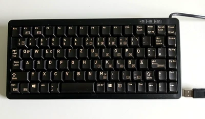 Keyboard Cherry Compact G84-4100 [ML4100] schwarz / USB / QWERTZ - Bild 1 von 2