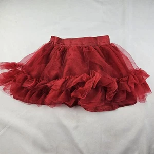 Janie And Jack Little Girls Size 6 Red Tutu Skirt Multiple Overlays Holiday 2013 - Picture 1 of 6