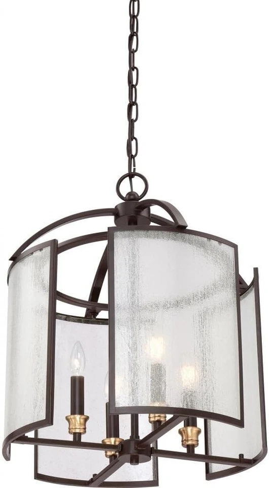 Quoizel QF1680WT Coronado Western Brown Bronze Finish, Cage Chandelier Lighting - Image 1 of 1