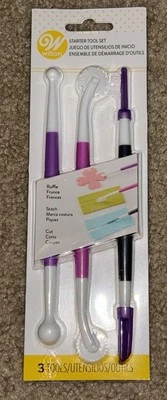 Sugarcraft Cake Decorating Tool Set Starter 3 Pieces Wilton New - Image 1 of 4
