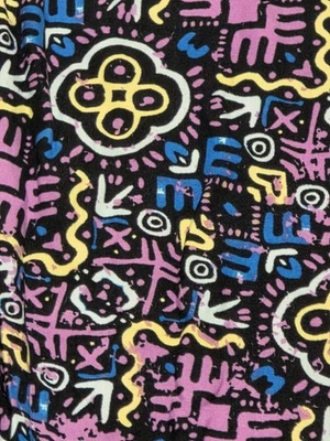Leggings Lularoe TC - NUEVOS SIN ETIQUETAS - Estampado geométrico azteca - Negro, azul marino, púrpura, amarillo Foto 1 de 3
